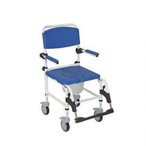 Drive Medical Aluminum Shower Commode Mobile Chair