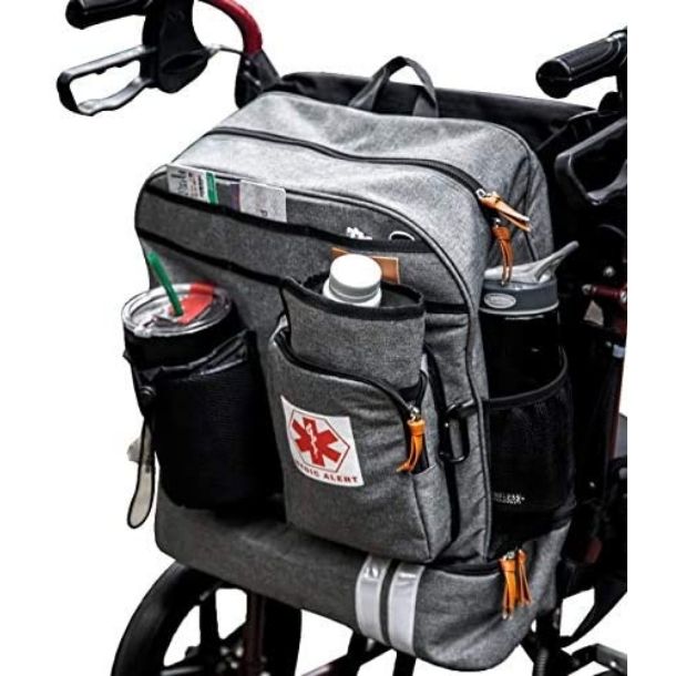 Backpack with Cup Holder for Wheelchair Users