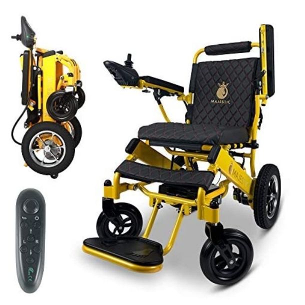 Foldable Wheelchair with Remote Control