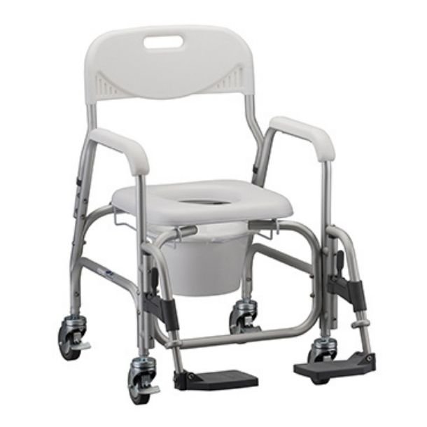 Shower Chair with Footrests that Swing 