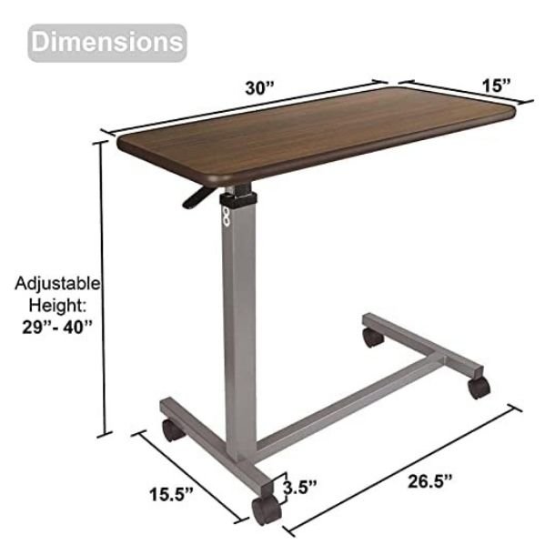 Adjustable Multi-Purpose Overbed Table .