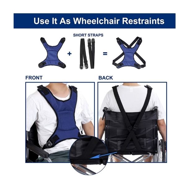 Elderly Wheelchair Seat Belt Straps.