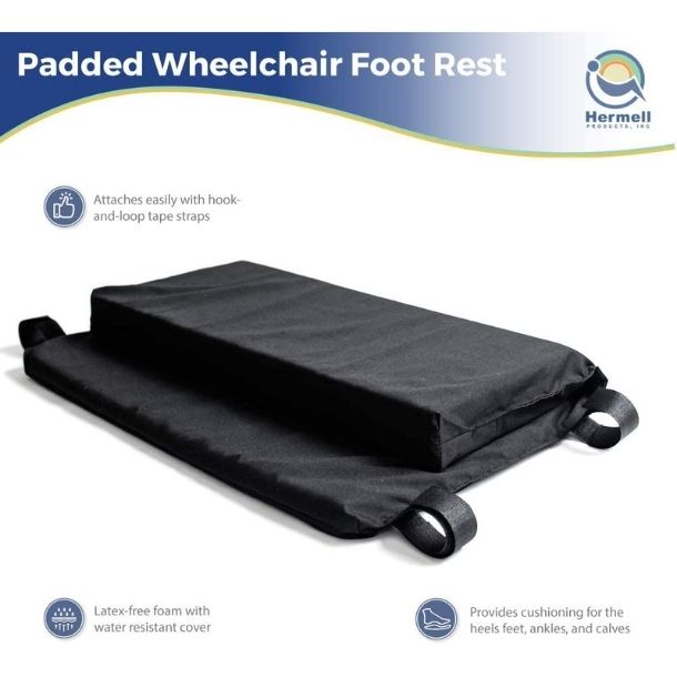 Hermell Padded Footrest For Wheelchair