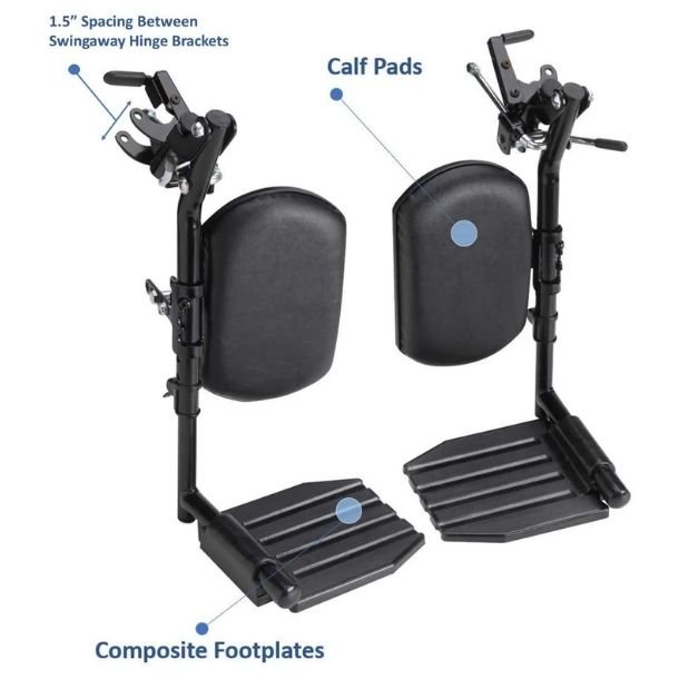 Invacare Elevating Footrest For Wheelchair.
