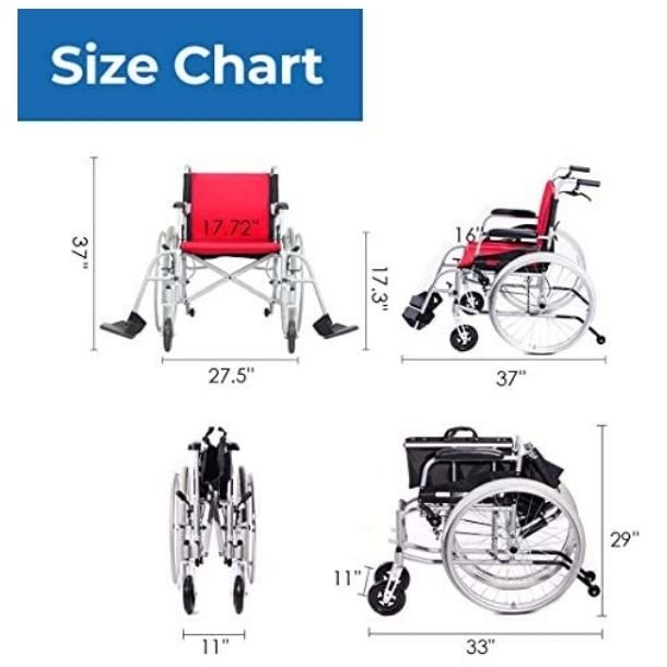 Lightweight Hemi Wheelchair Seat.